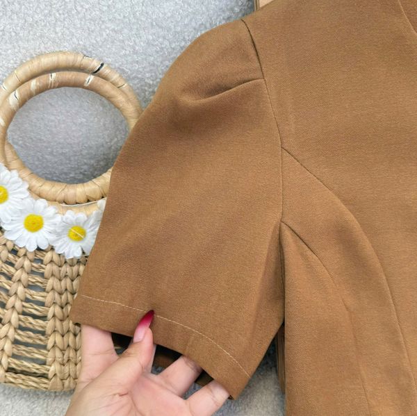 Áo Chéo Nhung Hàn Peplum Thiết Kế TuTu Store Phù Hợp Đi Làm Dành Cho Nữ - Mã AS559