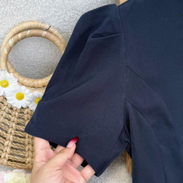 Áo Chéo Nhung Hàn Peplum Thiết Kế TuTu Store Phù Hợp Đi Làm Dành Cho Nữ - Mã AS559