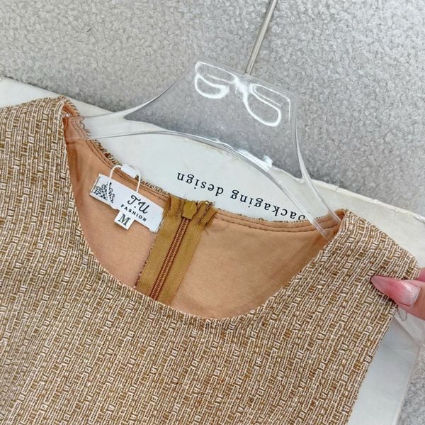 Yếm Đầm Dạ Tweed Thiết Kế TuTu Store Dành Cho Nữ - Mã YS522