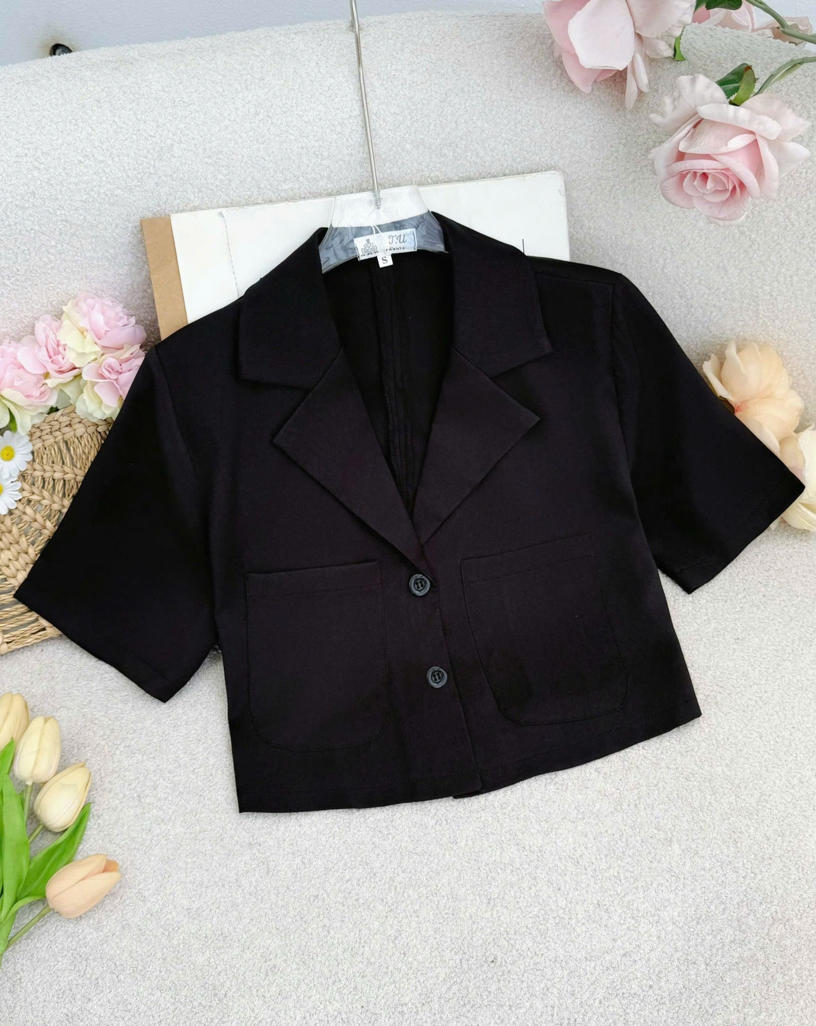 Áo Kaki Wash Thiết Kế TuTu Store Phù Hợp Đi Làm Dành Cho Nữ - Mã AS568