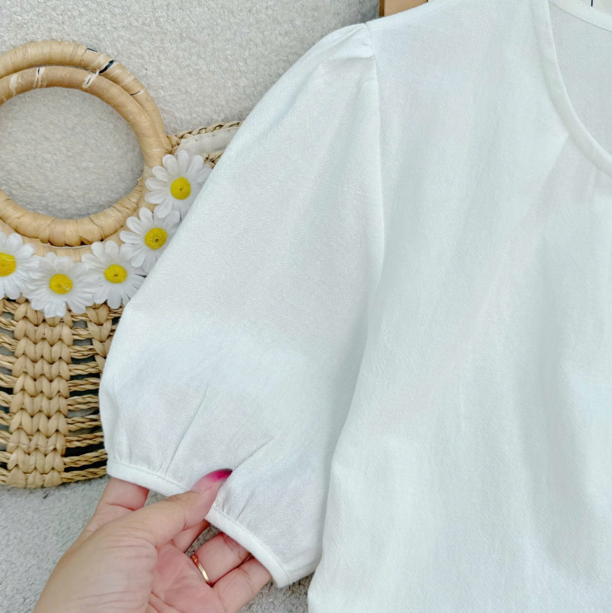 Áo Cotton Bột Tay Lở Thiết Kế TuTu Store Phù Hợp Đi Chơi Dành Cho Nữ - Mã AS560