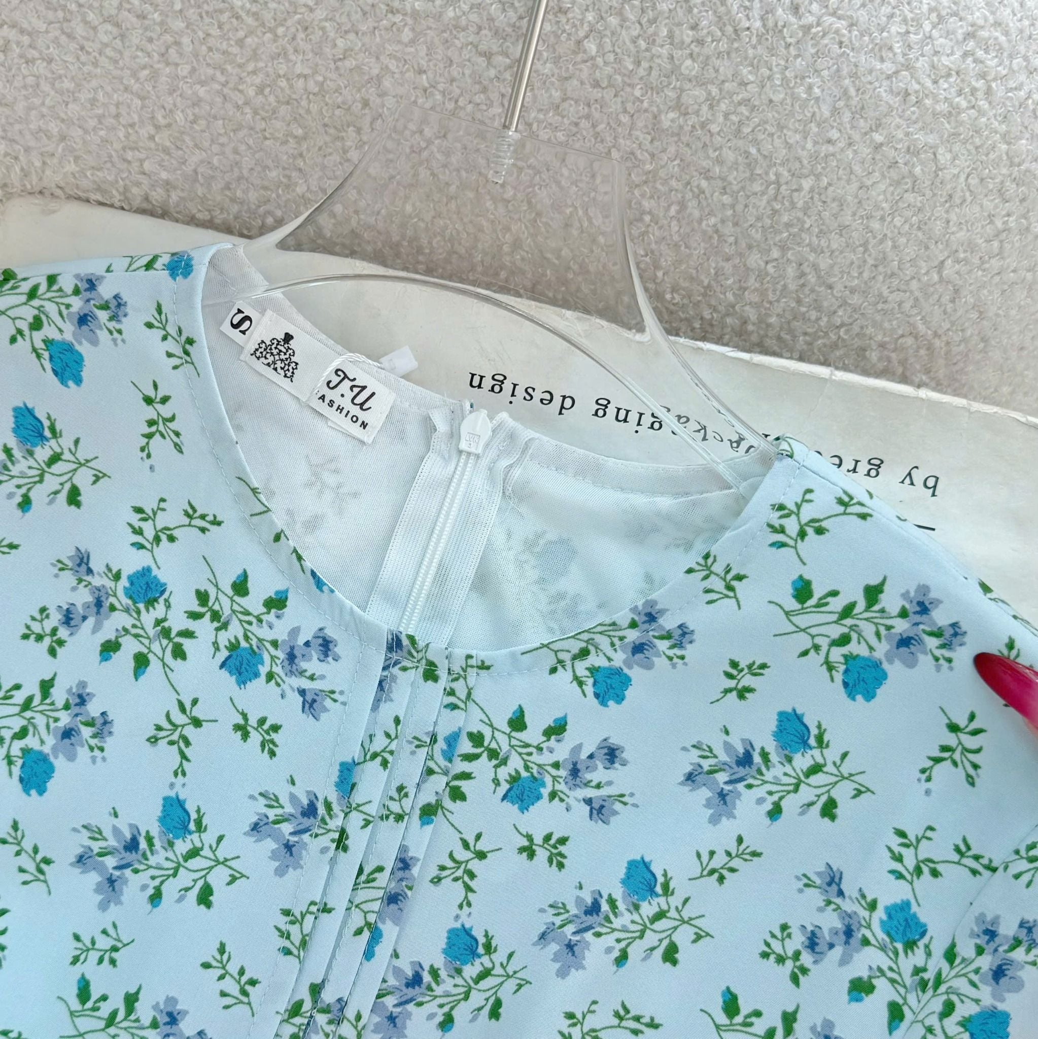 Váy Lụa Nhật Hoa Nhí Phù Hợp Đi Chơi Thiết Kế TuTu Store Dành Cho Nữ - Mã D1086