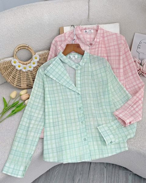 Áo Voan Ý Caro Thiết Kế TuTu Store Phù Hợp Đi Làm Dành Cho Nữ - Mã AS581