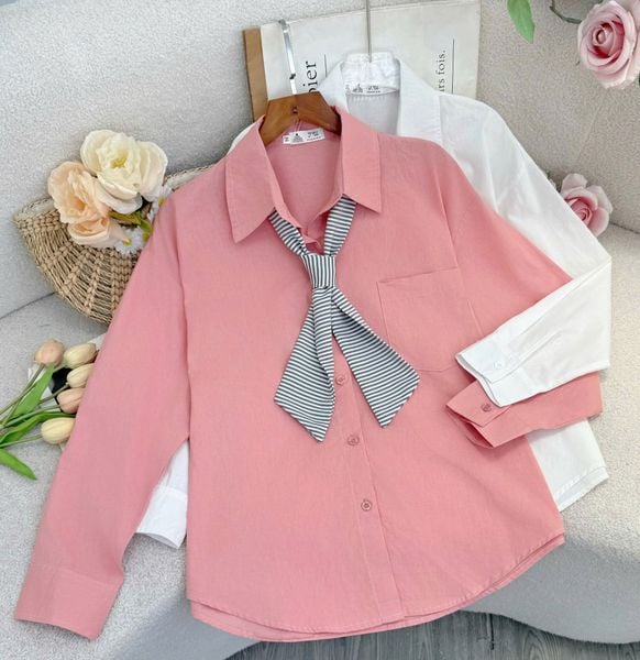 Áo Cotton Màu Nơ Thiết Kế TuTu Store Phù Hợp Đi Làm Dành Cho Nữ - Mã A509