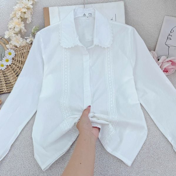 Áo Sơ Mi Cotton Xô Bèo Phù Hợp Đi Chơi Thiết Kế TuTu Store Dành Cho Nữ -Mã A499