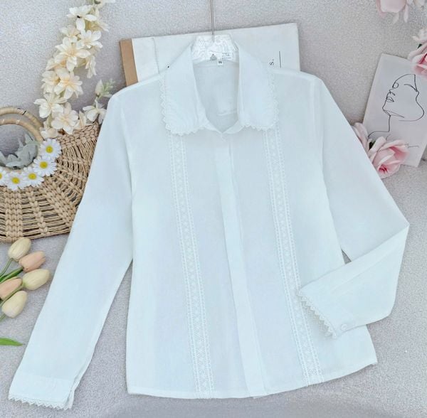 Áo Sơ Mi Cotton Xô Bèo Phù Hợp Đi Chơi Thiết Kế TuTu Store Dành Cho Nữ -Mã A499
