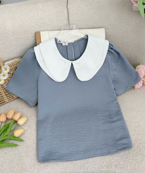 Áo Nhung 2 Da Cổ Bèo Thiết Kế TuTu Store Phù Hợp Đi Làm Dành Cho Nữ - Mã A526