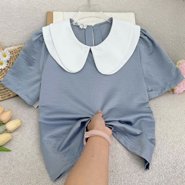 Áo Nhung 2 Da Cổ Bèo Thiết Kế TuTu Store Phù Hợp Đi Làm Dành Cho Nữ - Mã A526