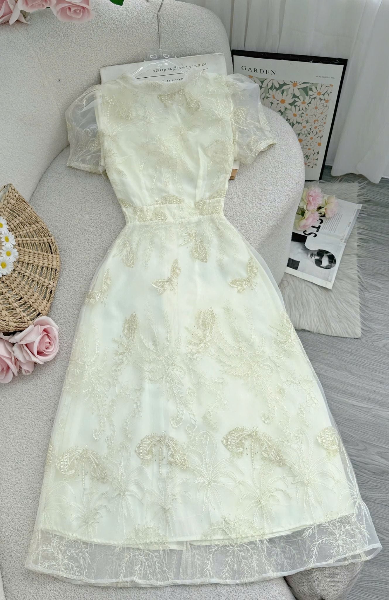 Váy Ren Oganza Thiết Kế TuTu Store Dành Cho Nữ - Mã D1004