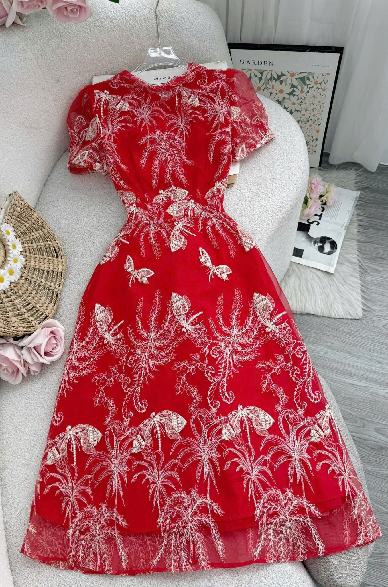 Váy Ren Oganza Thiết Kế TuTu Store Dành Cho Nữ - Mã D1004