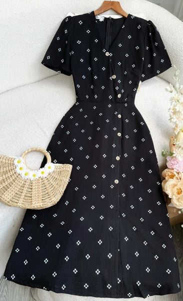 Đầm Gân Hàn Quốc Thiết Kế TuTu Store Đi Làm Dành Cho Nữ - Mã D1233
