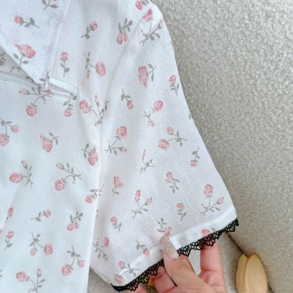 Đầm Xô Cotton Hoa Thiết Kế TuTu Store Đi Làm Dành Cho Nữ - Mã D1202