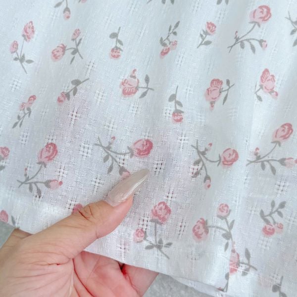 Đầm Xô Cotton Hoa Thiết Kế TuTu Store Đi Làm Dành Cho Nữ - Mã D1202