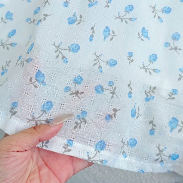 Đầm Xô Cotton Hoa Thiết Kế TuTu Store Đi Làm Dành Cho Nữ - Mã D1202