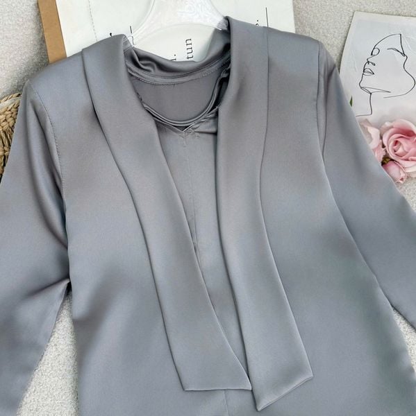 Áo Lụa Leogo Thiết Kế TuTu Store Dành Cho Nữ - Mã A460
