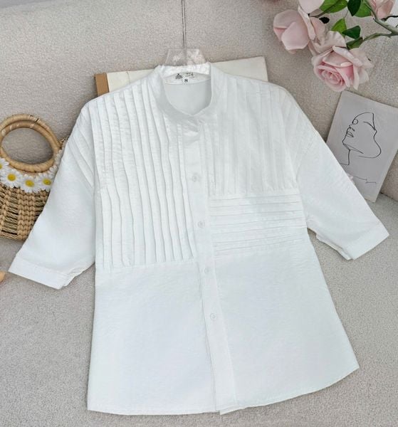 Áo Nhung 2 Da Sơ Mi Cổ Tròn Phù Hợp Đi Chơi Thiết Kế TuTu Store Dành Cho Nữ - Mã A476