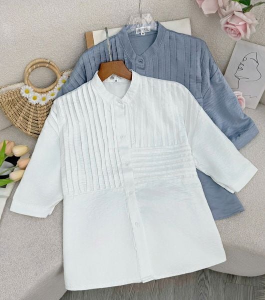Áo Nhung 2 Da Sơ Mi Cổ Tròn Phù Hợp Đi Chơi Thiết Kế TuTu Store Dành Cho Nữ - Mã A476