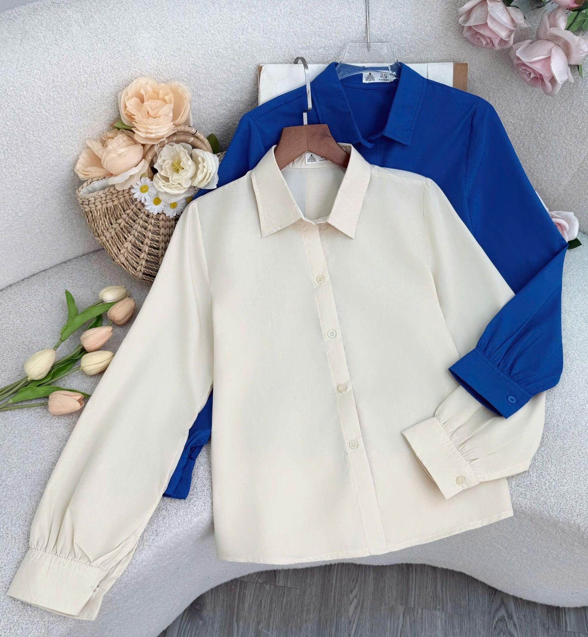 Áo Sơ Mi Kate Cotton Phù Hợp Đi Làm Thiết Kế TuTu Store Dành Cho Nữ -Mã A480