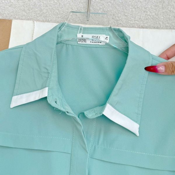 Áo Sơ Mi Kate Thái Tay Ngắn Thiết Kế TuTu Store Phù Hợp Đi Làm Dành Cho Nữ - Mã A490