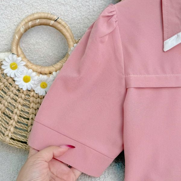 Áo Sơ Mi Kate Thái Tay Ngắn Thiết Kế TuTu Store Phù Hợp Đi Làm Dành Cho Nữ - Mã A490