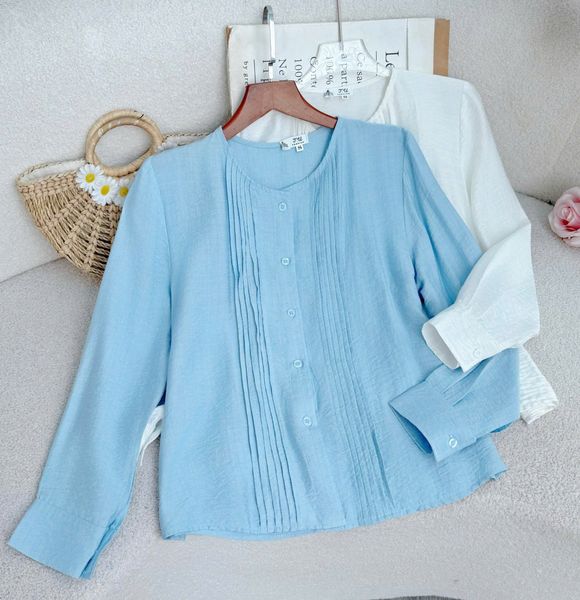 Áo Sơ Mi Lenin Sứ Gỗ Phù Hợp Đi Làm Thiết Kế TuTu Store Dành Cho Nữ - Mã AS540