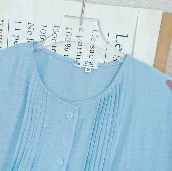 Áo Sơ Mi Lenin Sứ Gỗ Phù Hợp Đi Làm Thiết Kế TuTu Store Dành Cho Nữ - Mã AS540