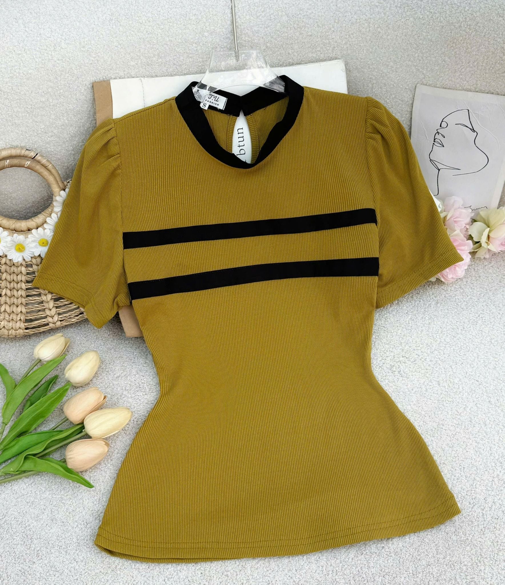 Áo Thun Lụa Ý Phù Hợp Đi Chơi Thiết Kế TuTu Store Dành Cho Nữ - Mã AS550