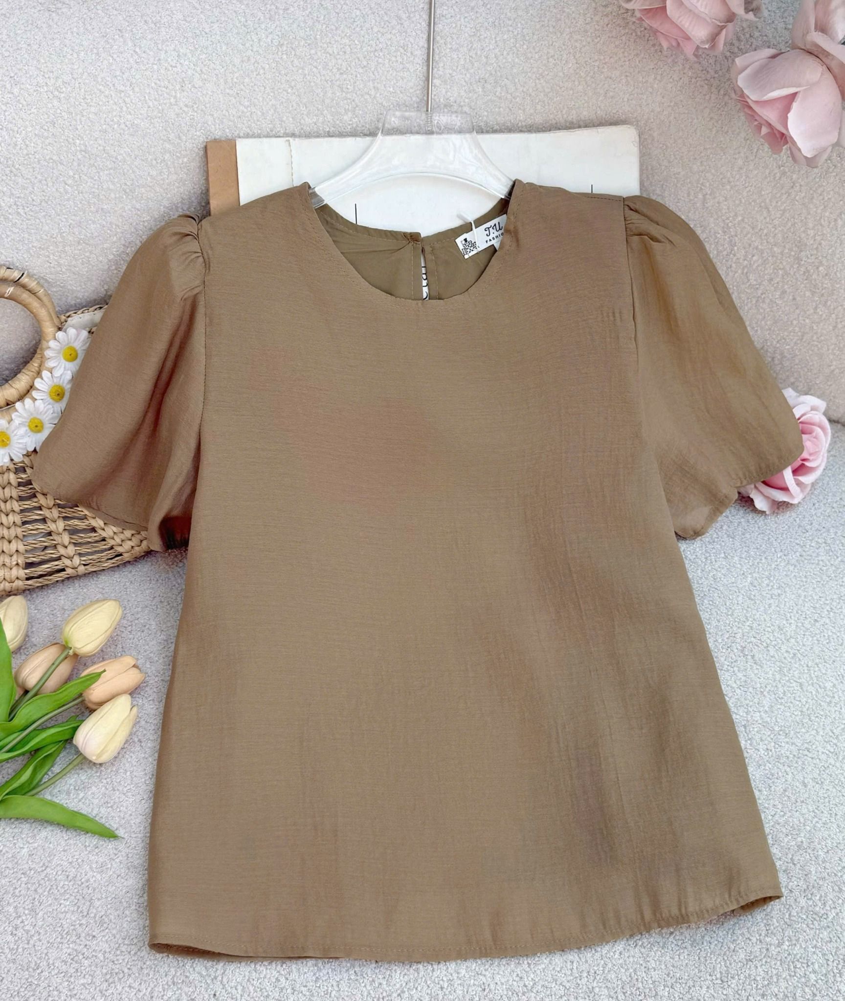 Áo Set Đũi Phồng Phù Hợp Đi Chơi Thiết Kế TuTu Store Dành Cho Nữ -Mã AS555