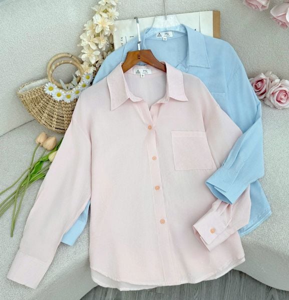 Áo Sơ Mi Cotton Xô Thiết Kế TuTu Store Phù Hợp Đi Làm Dành Cho Nữ - Mã AS557