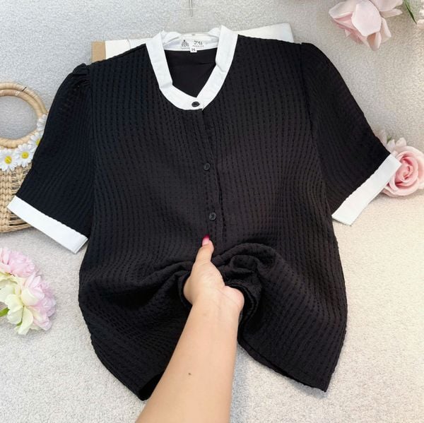 Áo Tơ Oganza Thiết Kế TuTu Store Phù Hợp Đi Làm Dành Cho Nữ - Mã AS571