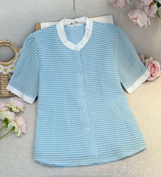Áo Tơ Oganza Thiết Kế TuTu Store Phù Hợp Đi Làm Dành Cho Nữ - Mã AS571