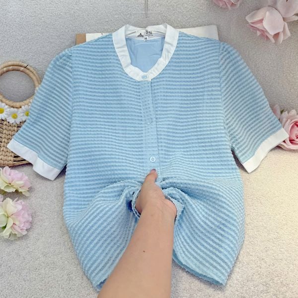 Áo Tơ Oganza Thiết Kế TuTu Store Phù Hợp Đi Làm Dành Cho Nữ - Mã AS571