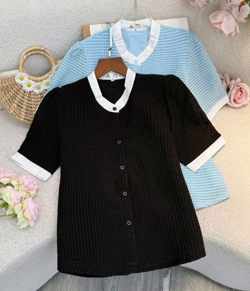 Áo Tơ Oganza Thiết Kế TuTu Store Phù Hợp Đi Làm Dành Cho Nữ - Mã AS571