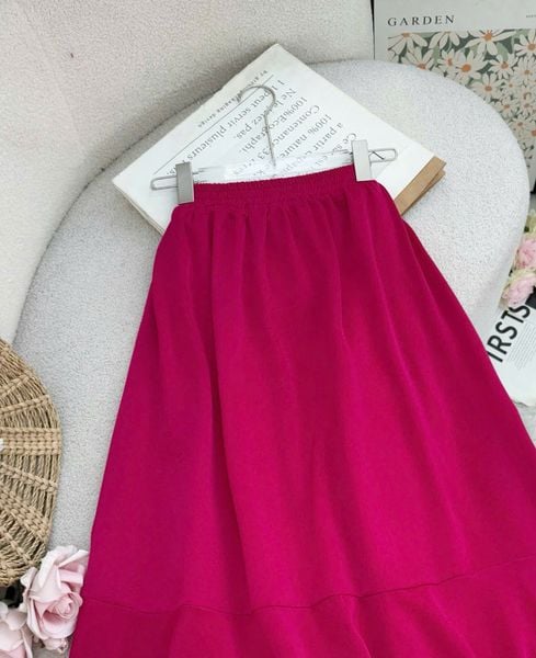 Chân Váy Lụa Hàn Châu Xòe Phù Hợp Đi Chơi Dành Cho Nữ - Mã V163