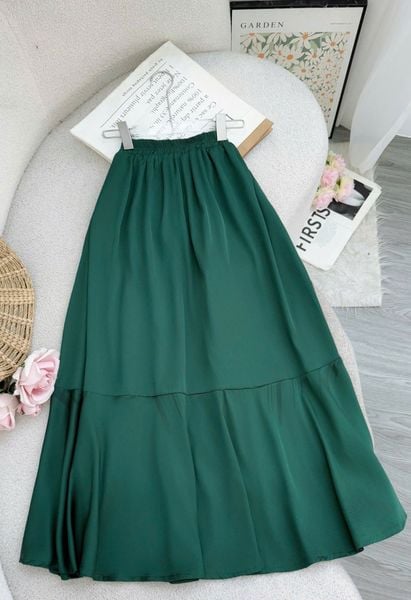 Chân Váy Lụa Hàn Châu Xòe Phù Hợp Đi Chơi Dành Cho Nữ - Mã V163