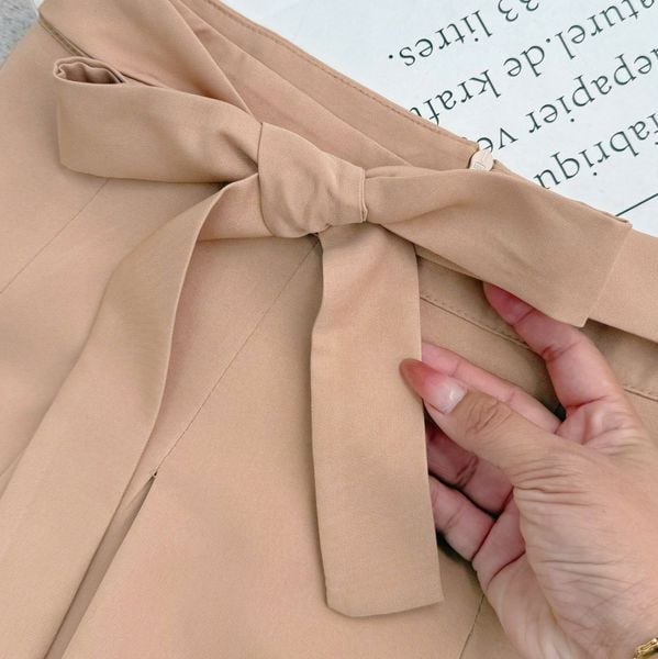 Chân Váy Kaki Wat Có Nơ Phù Hợp Đi Chơi Thiết Kế TuTu Store Dành Cho Nữ -Mã VS534