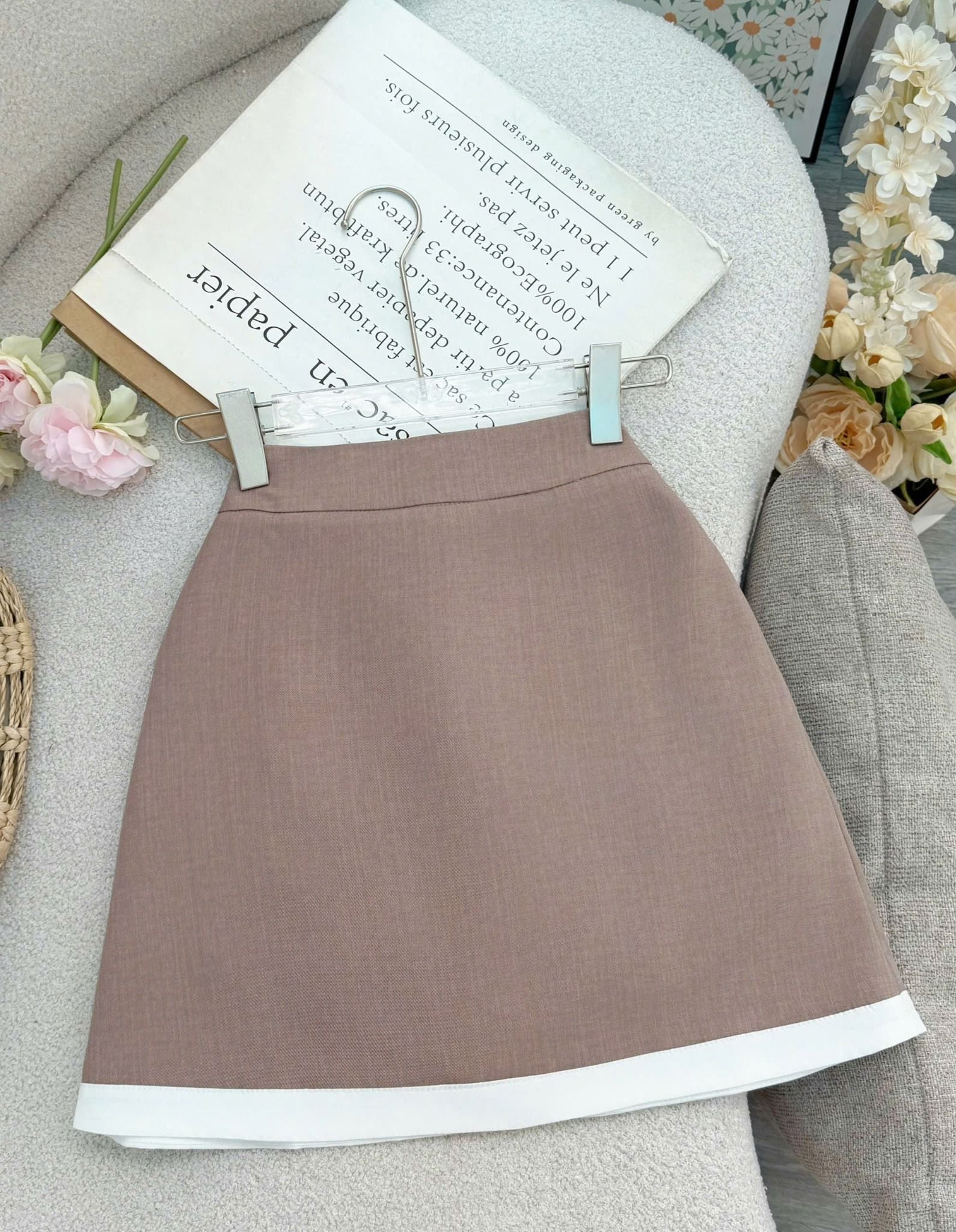 Chân Váy Ngắn Bố Xước Phù Hợp Đi Chơi Thiết Kế TuTu Store Dành Cho Nữ -Mã VS545