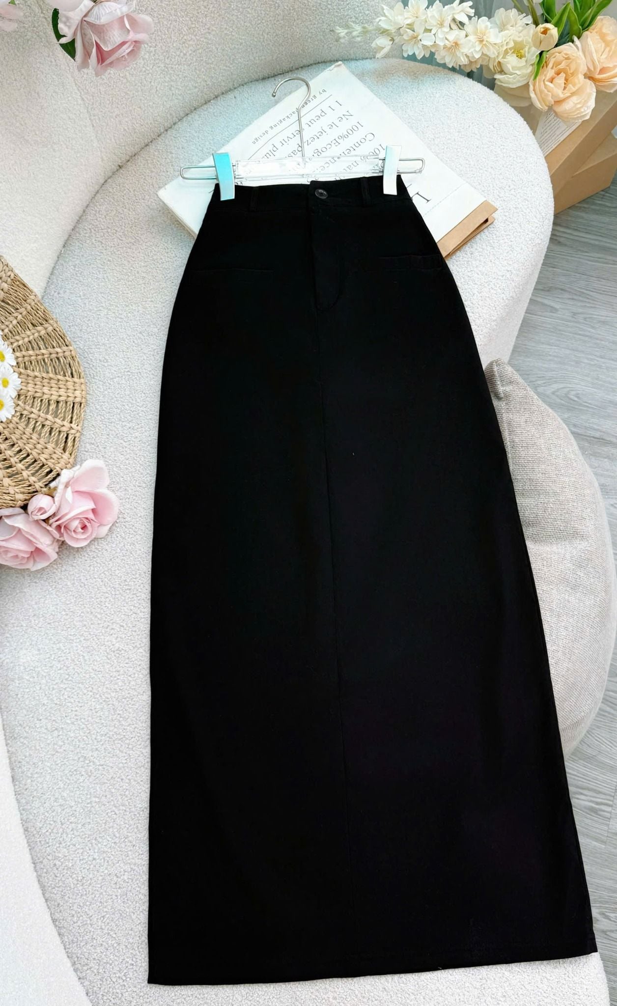 Váy Cotton Hàn Dáng Suông Thiết Kế TuTu Store Phù Hợp Đi Làm Dành Cho Nữ - Mã VS551