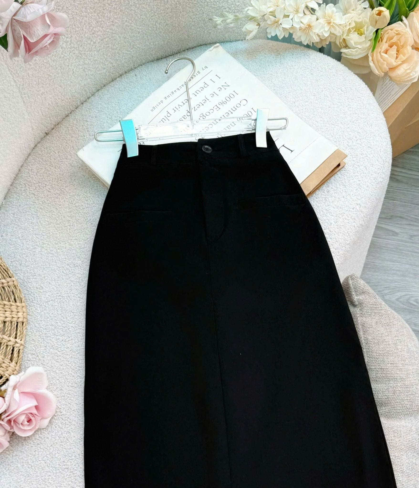 Váy Cotton Hàn Dáng Suông Thiết Kế TuTu Store Phù Hợp Đi Làm Dành Cho Nữ - Mã VS551