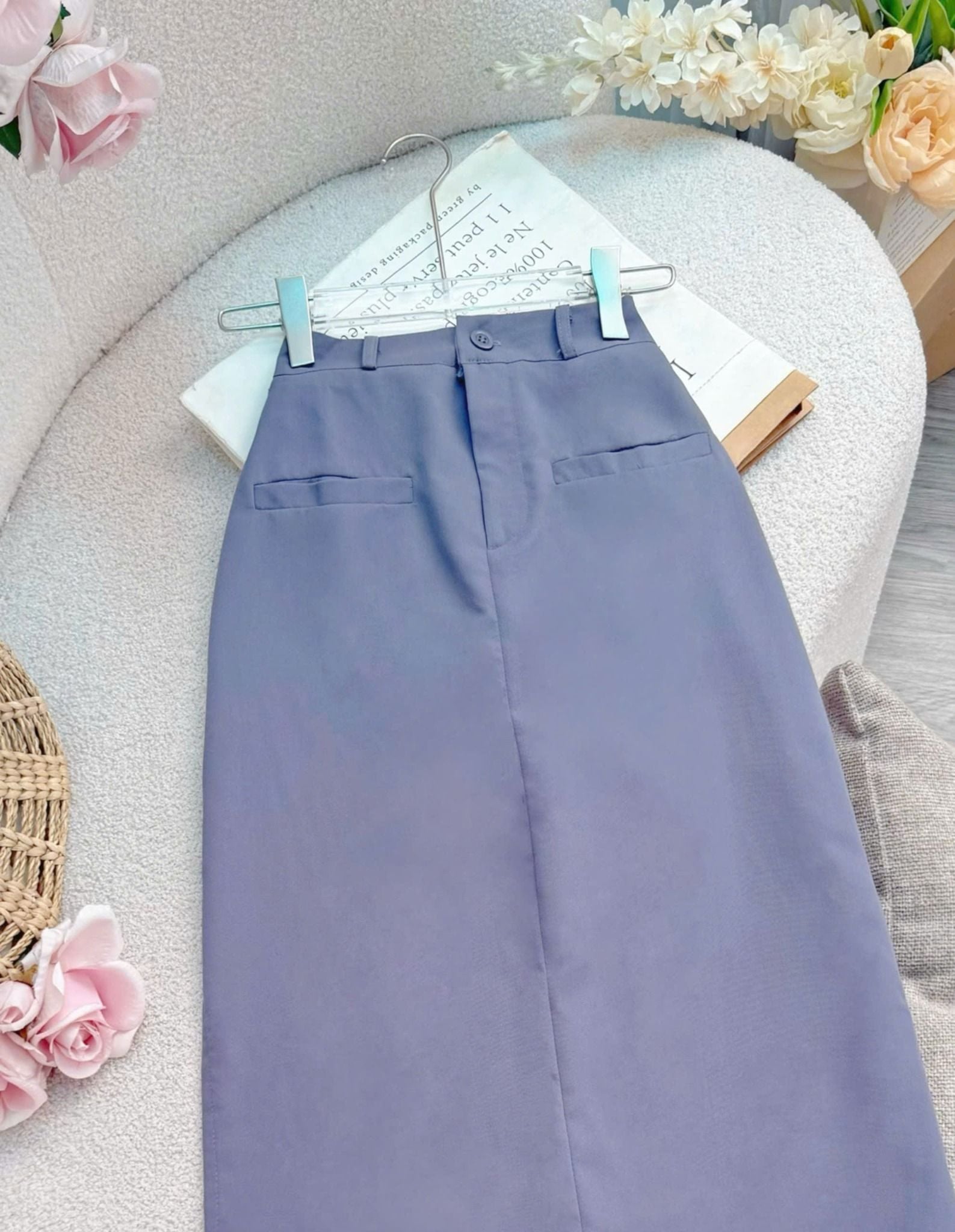 Váy Cotton Hàn Dáng Suông Thiết Kế TuTu Store Phù Hợp Đi Làm Dành Cho Nữ - Mã VS551