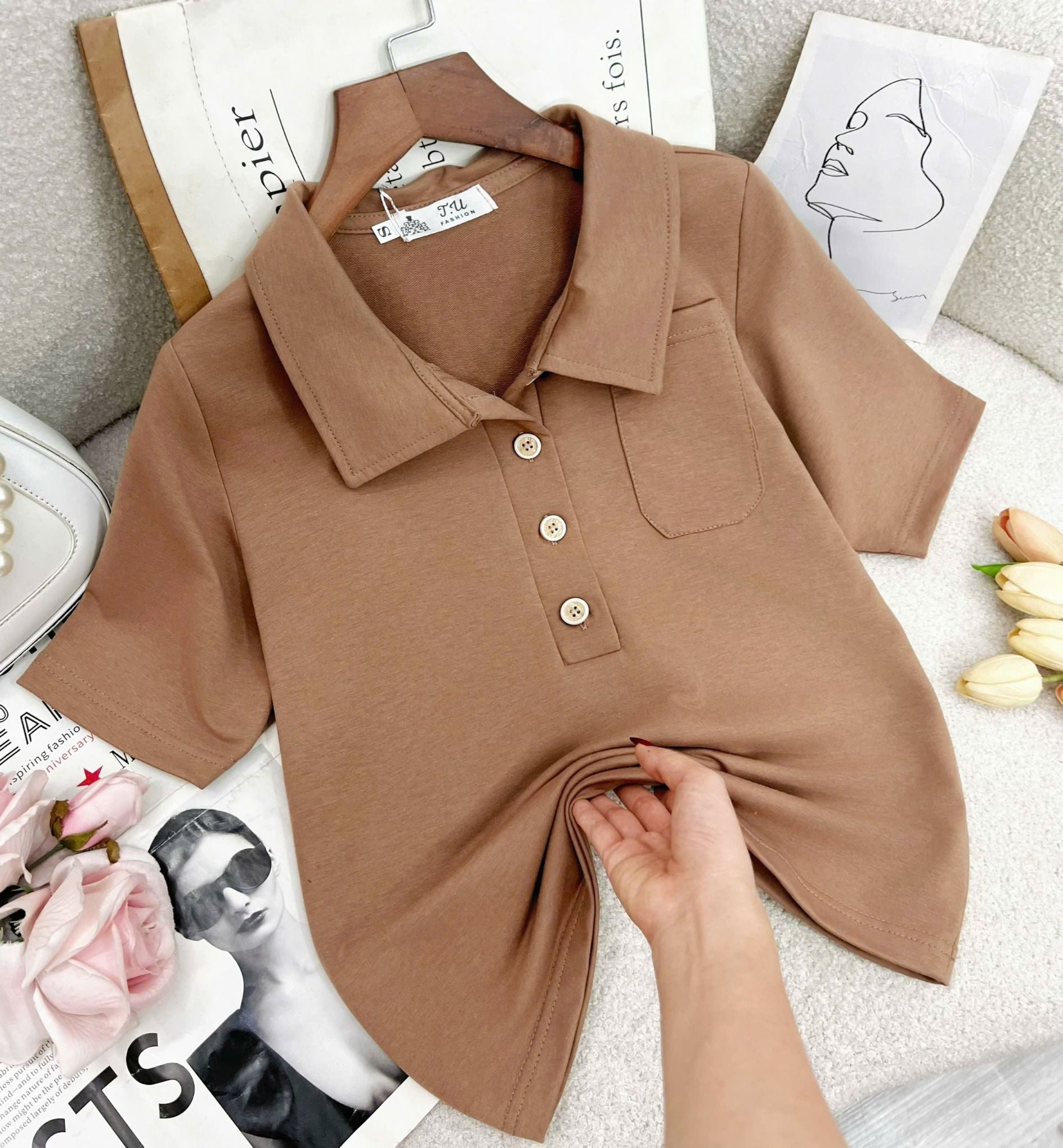 Áo Da Cá Thiết Kế TuTu Store Dành Cho Nữ - Mã A412