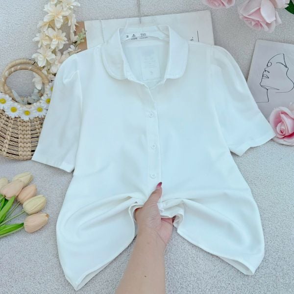 Áo Cotton Lụa Thiết Kế TuTu Store Phù Hợp Đi Làm Dành Cho Nữ - Mã A510