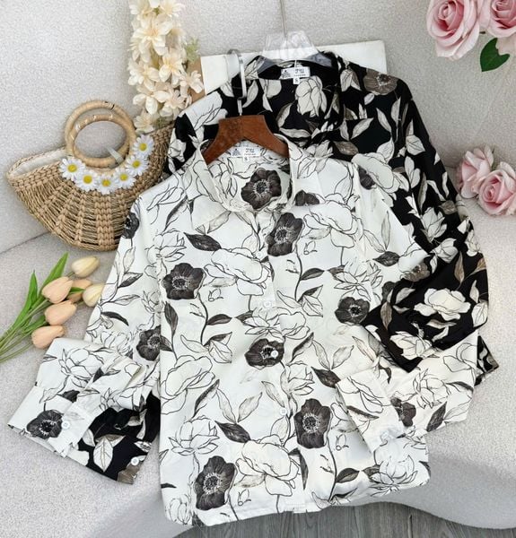 Áo Satin Lạnh Họa Tiết Thiết Kế TuTu Store Đi Chơi Dành Cho Nữ - Mã A508