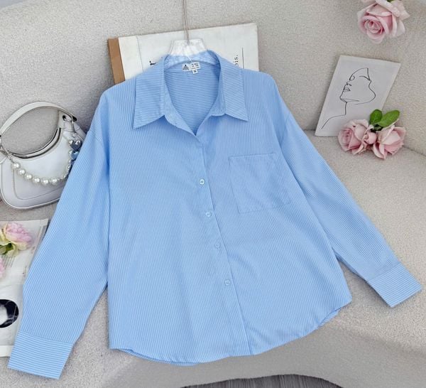 Áo Sơ Mi Lụa Hàn Thiết Kế TuTu Store Dành Cho Nữ - Mã A444