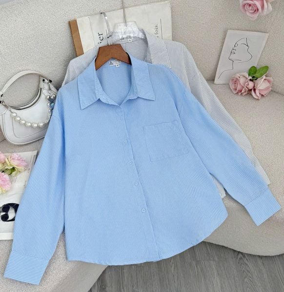 Áo Sơ Mi Lụa Hàn Thiết Kế TuTu Store Dành Cho Nữ - Mã A444