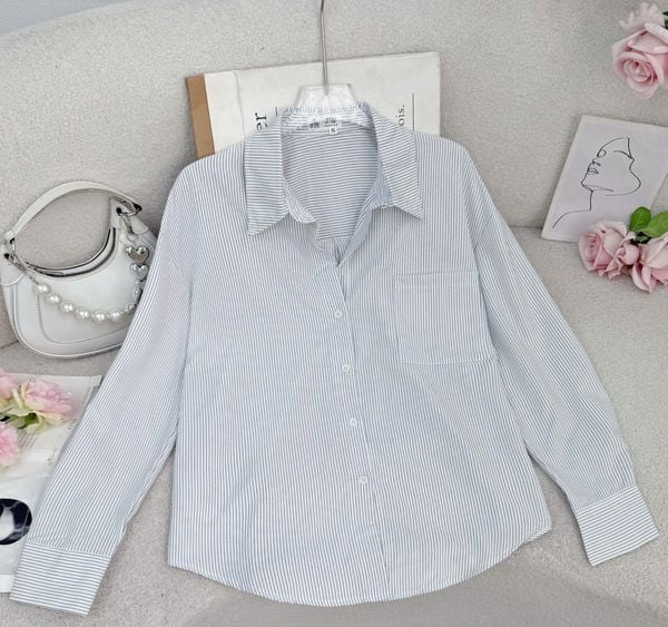 Áo Sơ Mi Lụa Hàn Thiết Kế TuTu Store Dành Cho Nữ - Mã A444