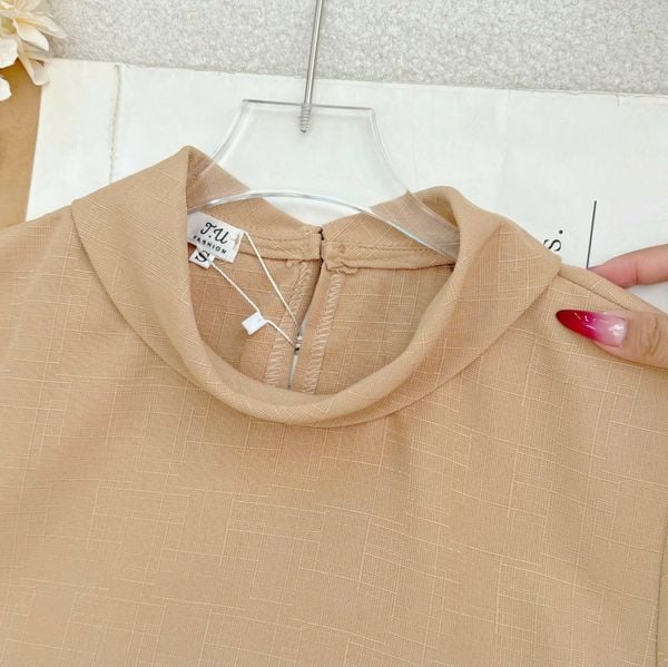 Áo Linen Gân Thiết Kế TuTu Store Phù Hợp Đi Chơi Dành Cho Nữ - Mã A493