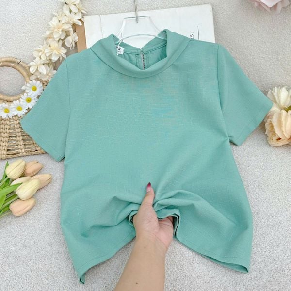 Áo Linen Gân Thiết Kế TuTu Store Phù Hợp Đi Chơi Dành Cho Nữ - Mã A493