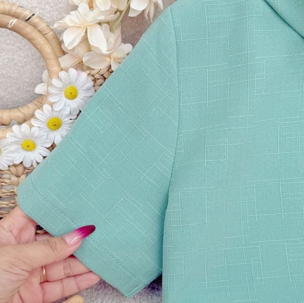 Áo Linen Gân Thiết Kế TuTu Store Phù Hợp Đi Chơi Dành Cho Nữ - Mã A493