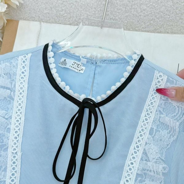 Áo Xô Voan Nơ Thiết Kế TuTu Store Phù Hợp Đi Làm Dành Cho Nữ - Mã A496